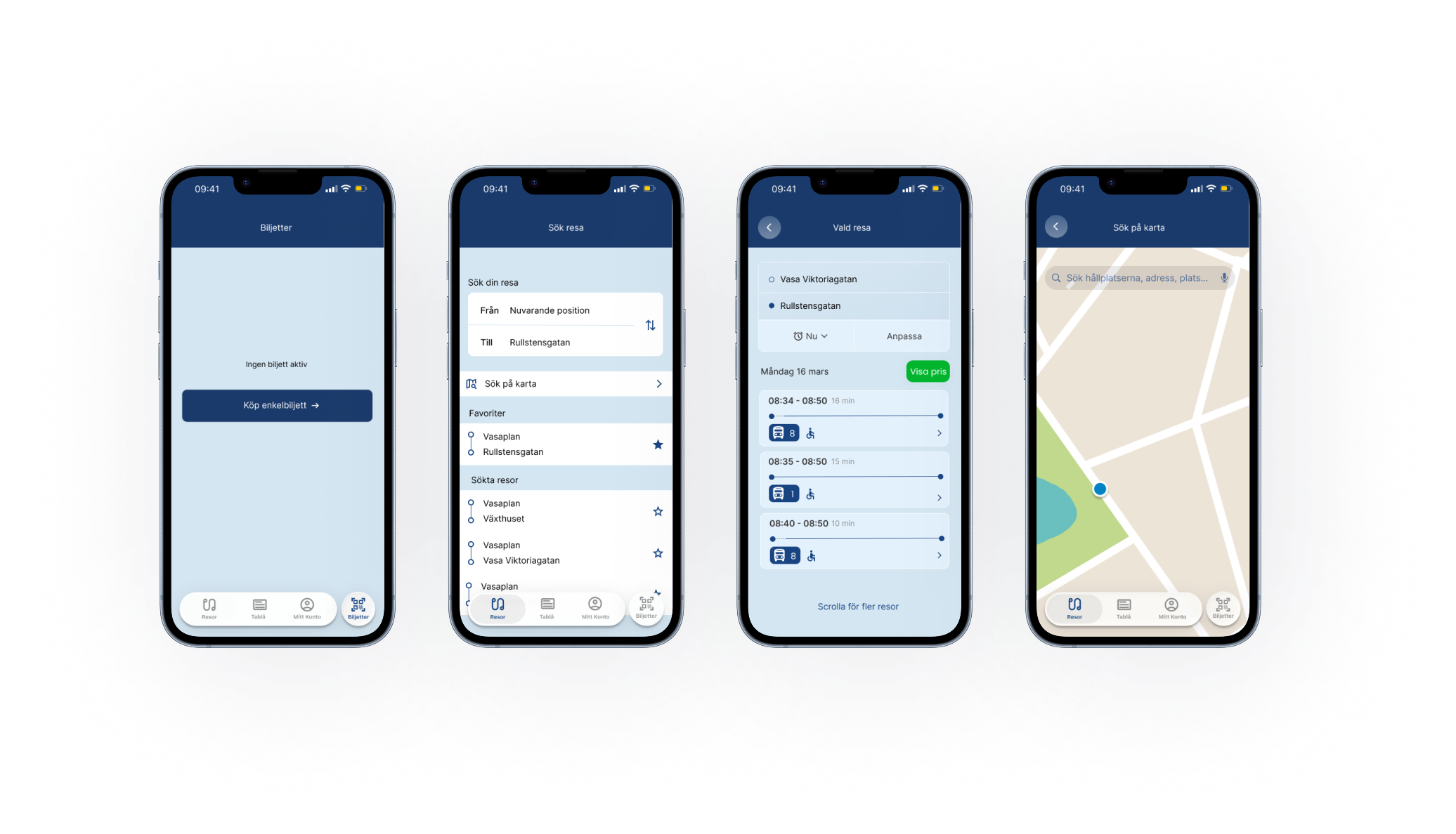 Icon and text navigation prototype